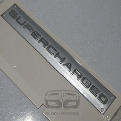 RANGE ROVER SPORT VOGUE EVOQUE BLACK SUPERCHARGED SC REAR BACK TAILGATE BADGE